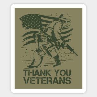 Thank You Veterans Sticker